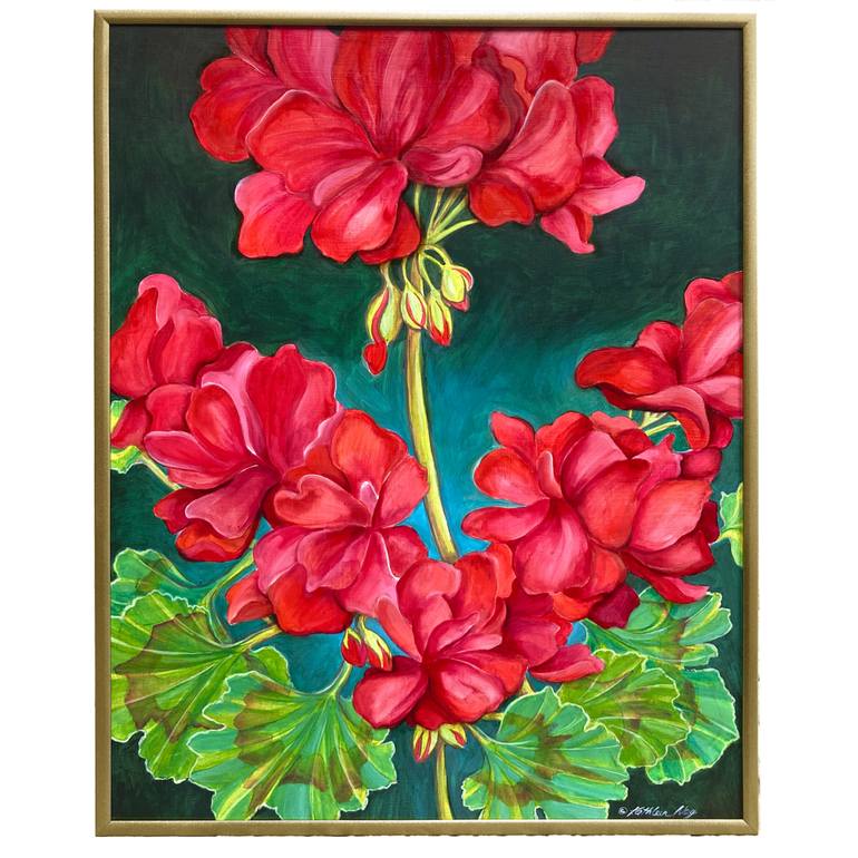 Original Floral Painting by Kathleen Ney