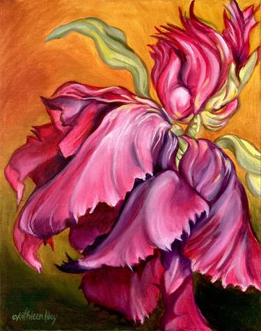 Parrot Tulips, oil painting thumb