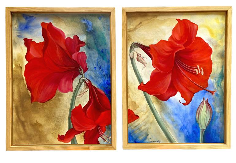 Original Floral Painting by Kathleen Ney