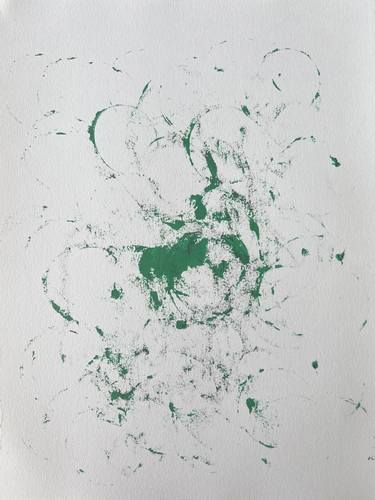 Original Abstract Expressionism Abstract Painting by Zeke Garcia
