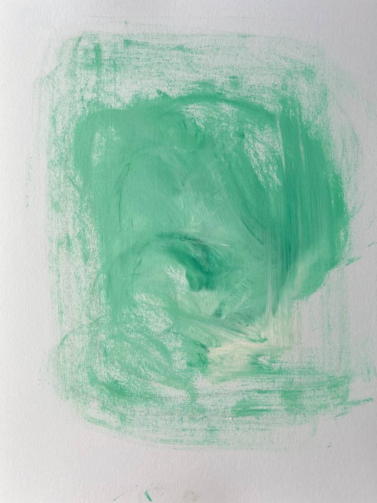 Original Abstract Painting by Zeke Garcia | Abstract Art on Paper | I used to have a secret love, but I told you now