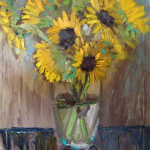 Collection Van Gogh Inspired sunflower paintings