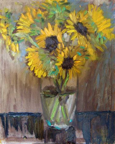 Original Impressionism Floral Paintings by Zeke Garcia