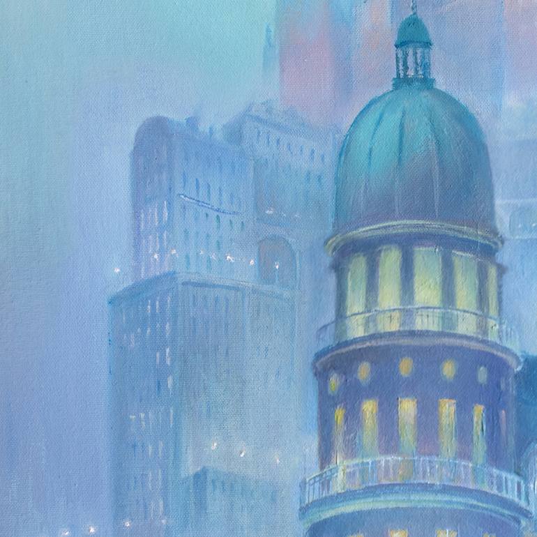 Original Figurative Cities Painting by Elena Prokhorova