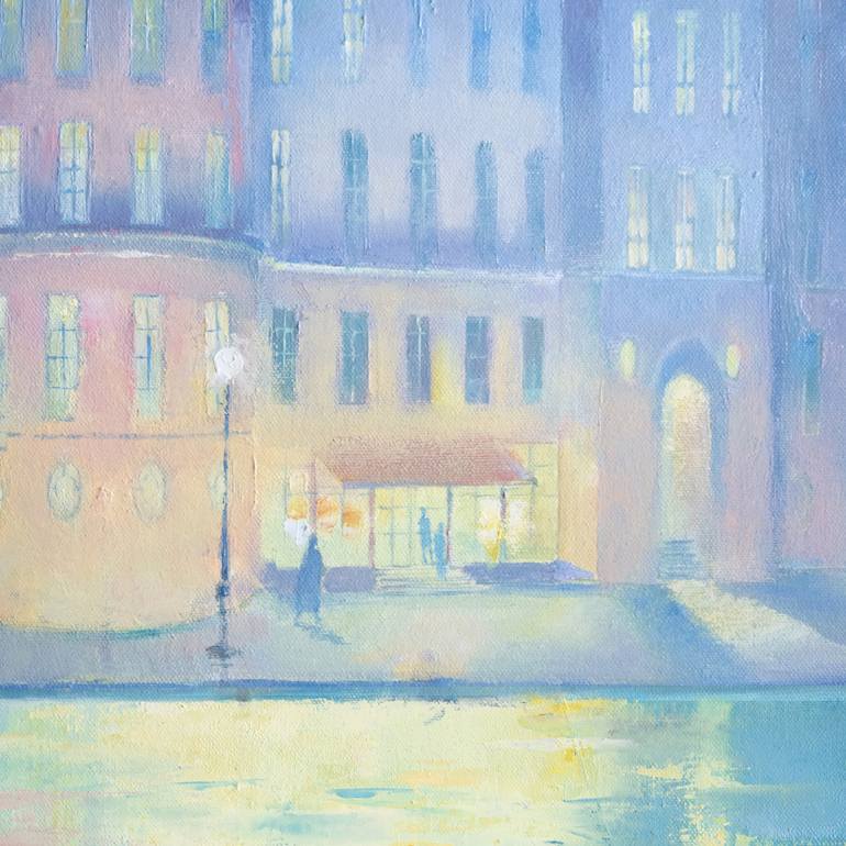 Original Figurative Cities Painting by Elena Prokhorova