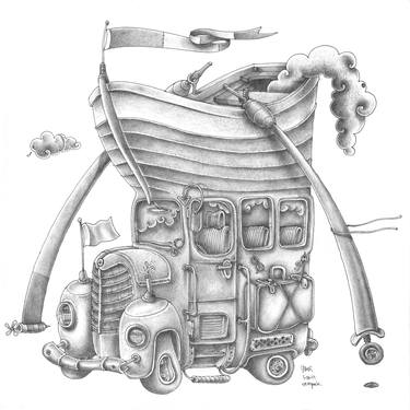 Print of Illustration Boat Drawings by Sadi Tekin