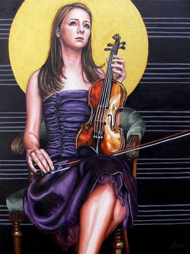 Original Figurative Music Paintings by Gera Zoet