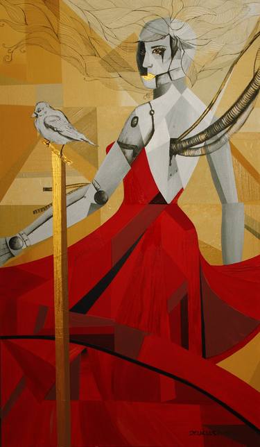 Original Cubism Women Paintings by Donna Sy