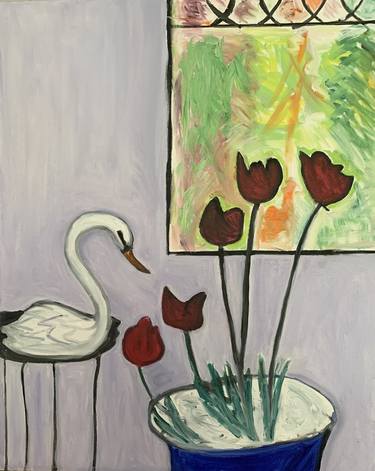 TULIPS, SWAN, WINDOW thumb