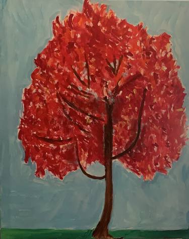 Original Expressionism Tree Paintings by Pam Malone