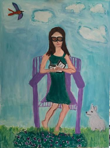 Original Contemporary Women Painting by Pam Malone