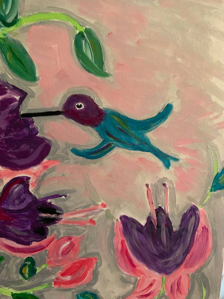 Original Expressionism Floral Painting by Pam Malone