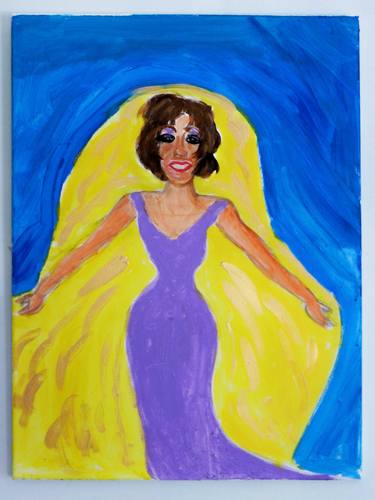 Original Expressionism Celebrity Paintings by Pam Malone