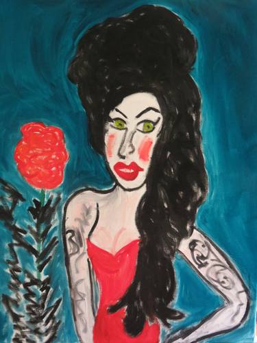 Original Expressionism Celebrity Paintings by Pam Malone