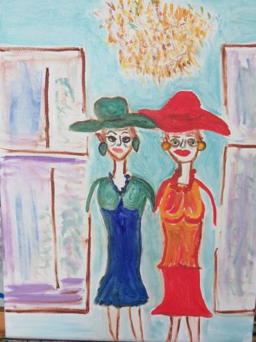 Original Expressionism Women Paintings by Pam Malone