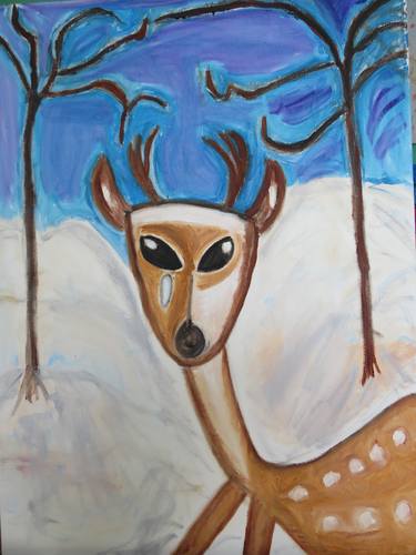 Original Expressionism Animal Paintings by Pam Malone