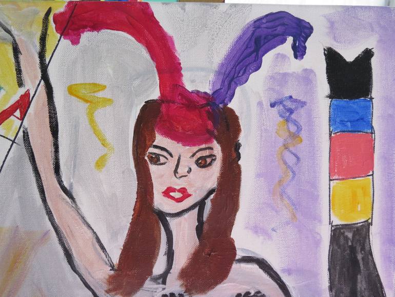 Original Expressionism Pop Culture/Celebrity Painting by Pam Malone