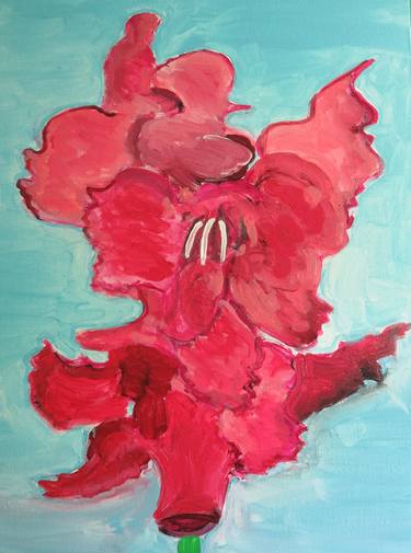 Original Expressionism Botanic Paintings by Pam Malone