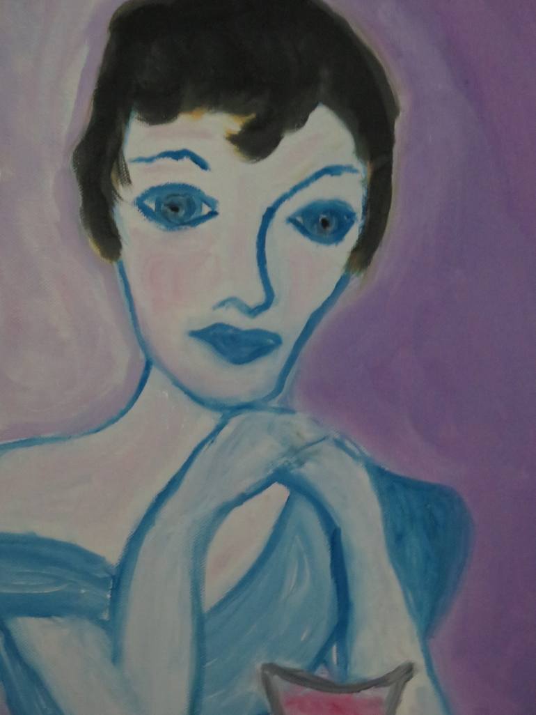 Original Expressionism Portrait Painting by Pam Malone