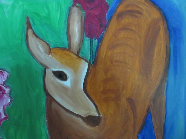 Original Expressionism Animal Painting by Pam Malone