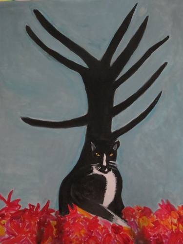 Original Cats Paintings by Pam Malone