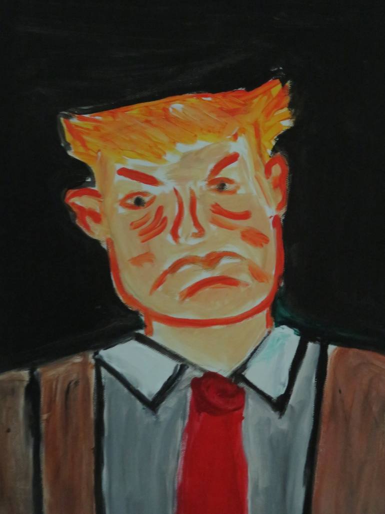 Original Expressionism Political Painting by Pam Malone