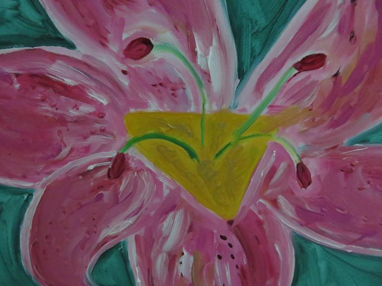 Original Expressionism Floral Painting by Pam Malone