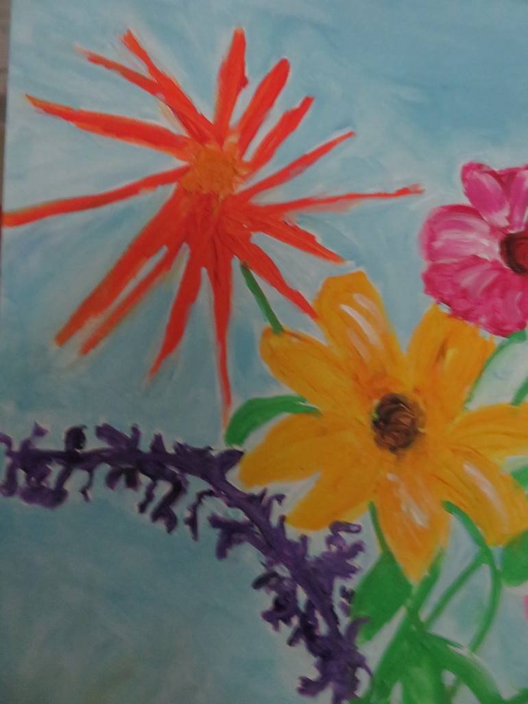 Original Floral Painting by Pam Malone