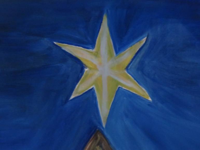 Original Expressionism Religion Painting by Pam Malone