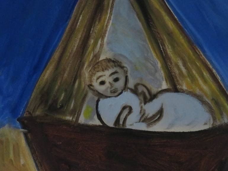 Original Expressionism Religion Painting by Pam Malone