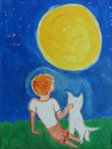 Original Expressionism Children Paintings by Pam Malone