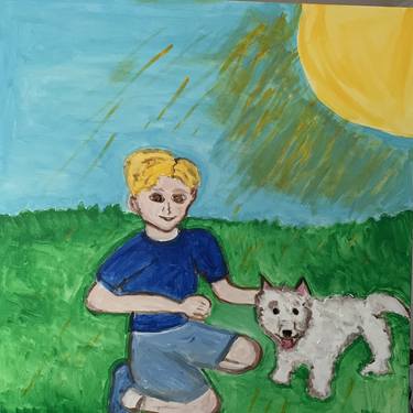 Original Expressionism Children Paintings by Pam Malone