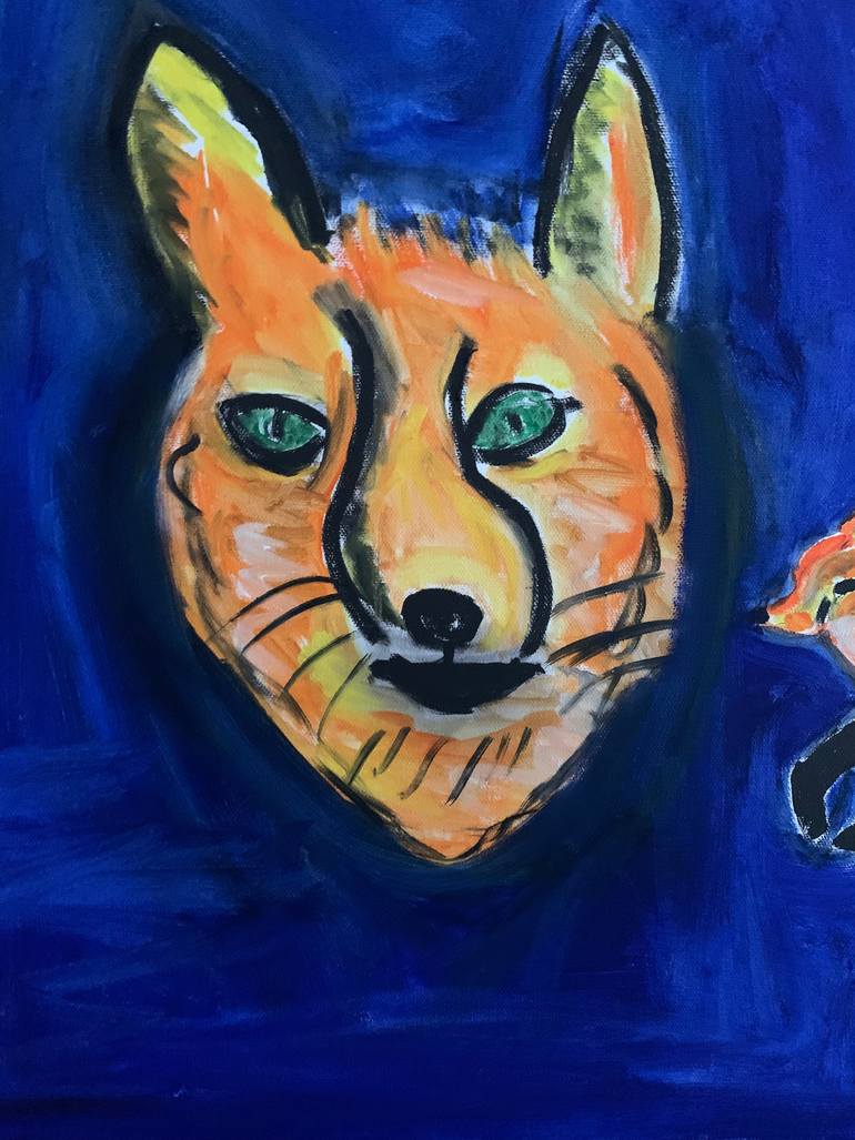 Original Expressionism Animal Painting by Pam Malone