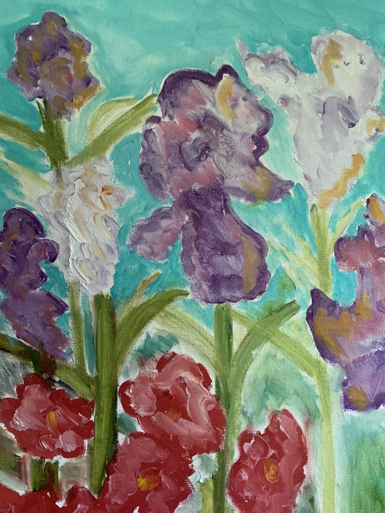 Original Garden Painting by Pam Malone