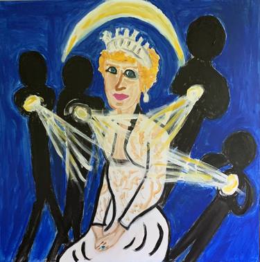 Original Expressionism Pop Culture/Celebrity Paintings by Pam Malone