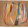 Pastel and ink on found paper.  Studying movement and color on a common material we don't often use as a "canvas." Piece is 9.5"x12.5" floating in a white 12"x15" frame with spacers two the materials can breathe. Such a good look. Goes with other pieces in series "No.10," "No.11" and "No.12."