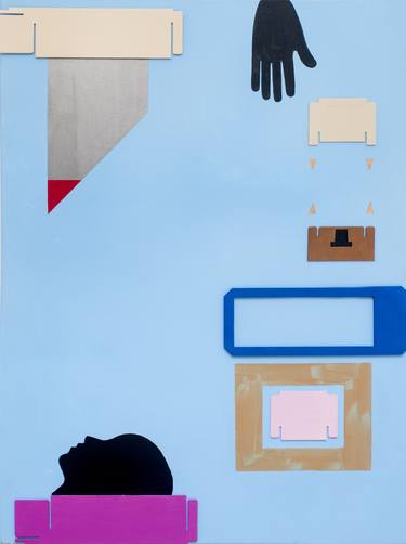 Original Figurative People Collage by Dyanna Dimick