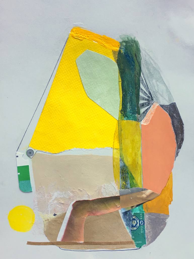 Original Abstract Expressionism Abstract Collage by Dyanna Dimick