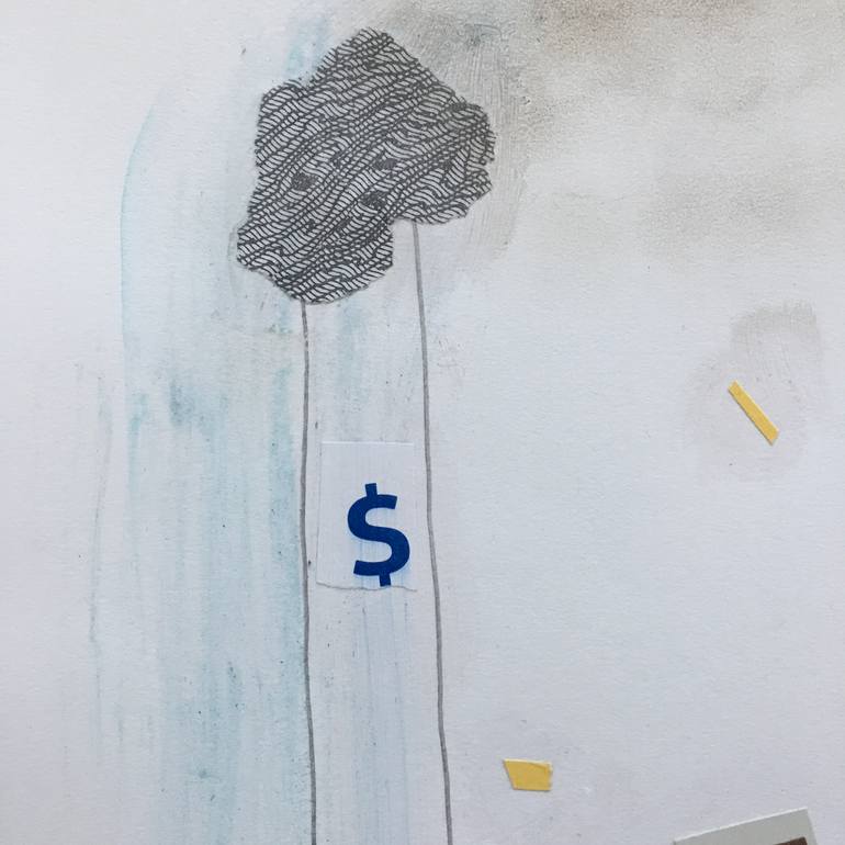 Original Abstract Politics Collage by Dyanna Dimick