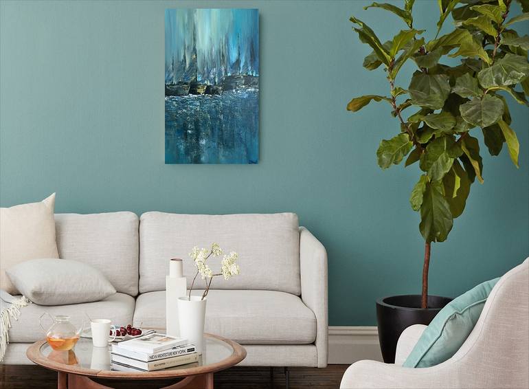 Original Abstract Seascape Painting by Tanya Hansen