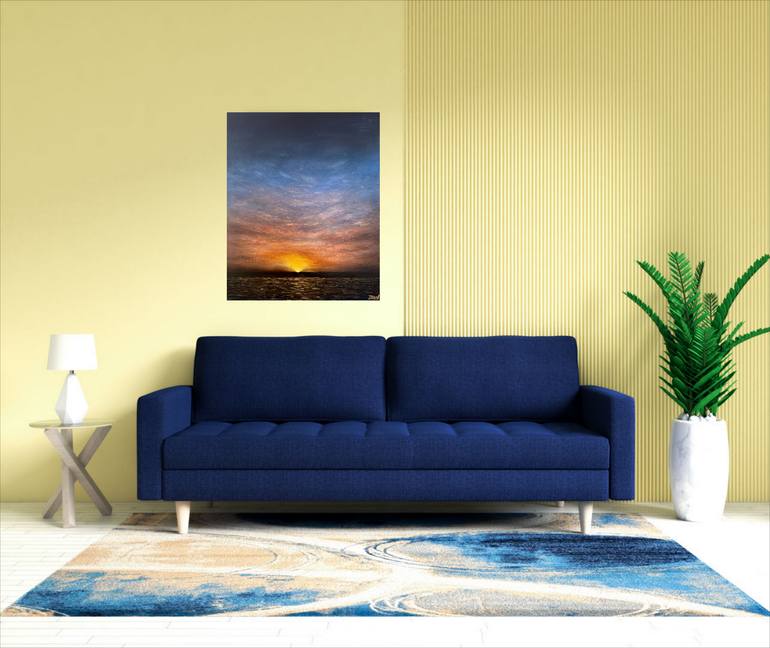 Original Abstract Seascape Painting by Tanya Hansen