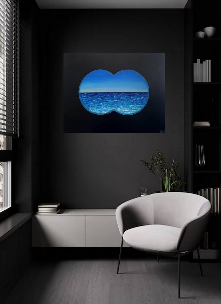 Original Abstract Seascape Painting by Tanya Hansen