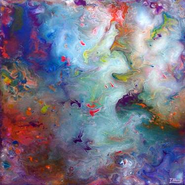 Original Expressionism Outer Space Paintings by Tanya Hansen