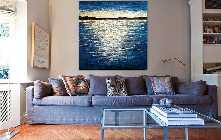 Original Abstract Expressionism Seascape Painting by Tanya Hansen