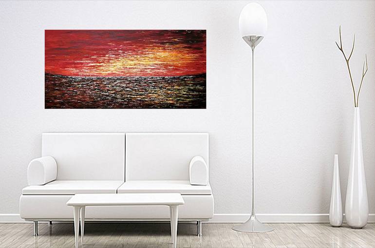 Original Abstract Expressionism Seascape Painting by Tanya Hansen