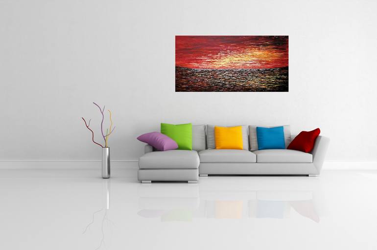 Original Abstract Expressionism Seascape Painting by Tanya Hansen