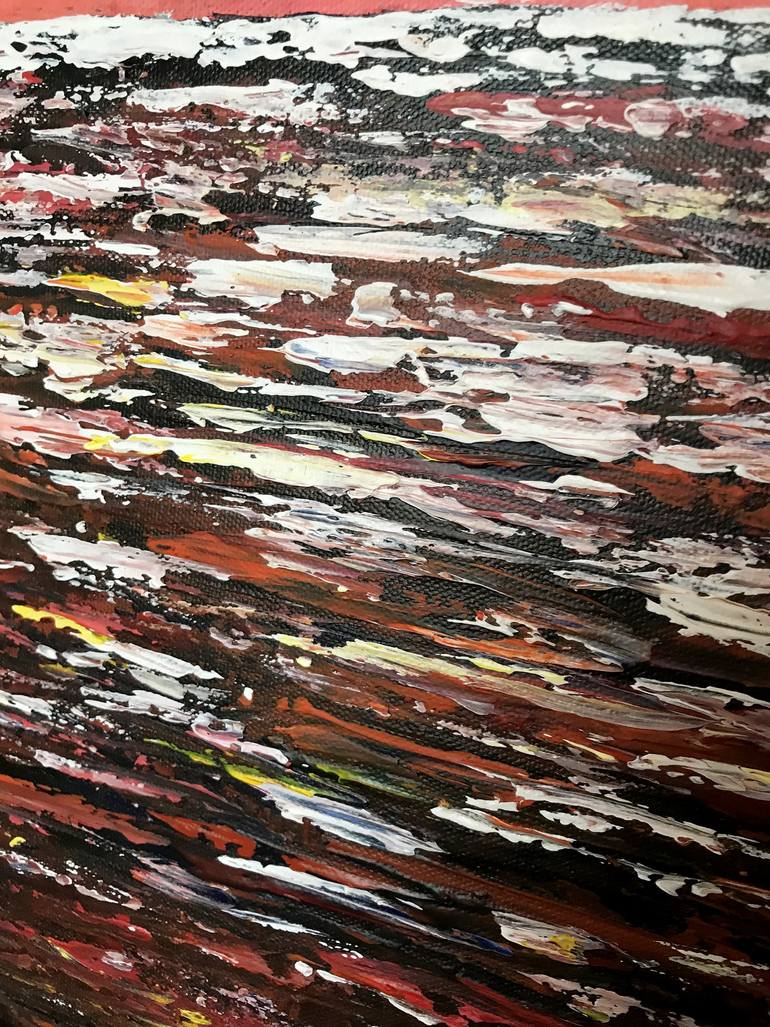 Original Abstract Expressionism Seascape Painting by Tanya Hansen