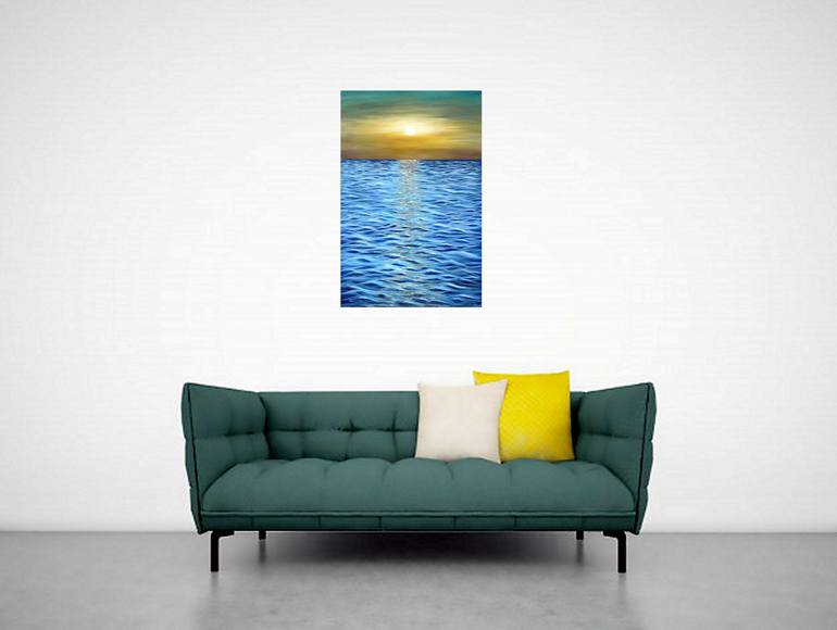 Original Abstract Seascape Painting by Tanya Hansen