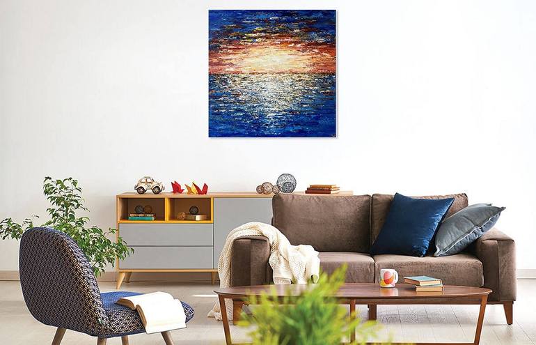 Original Abstract Seascape Painting by Tanya Hansen