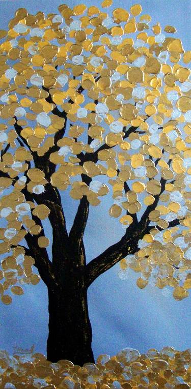 Original Abstract Expressionism Tree Paintings by Tanya Hansen